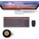 Wireless Keyboard Mouse Combo, BNOQIB Compact Full Size Wireless Keyboard and Mouse Set 2.4G Ultra-Thin Sleek Design for Windows
