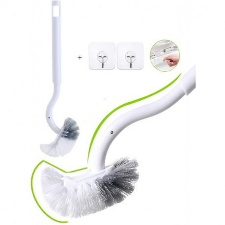 AISIKU Slim Compact Bathroom Toilet Bowl Brush for Bathroom Stroage - Toilet Brush Sturdy, Eco Plastic Handle,Deep Cleaning and Gap Brushes Cleaner (1 Toilet Brush Without Holder)