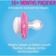 BEISAR Day and Night Pacifier Value Pack (1 Day and 2 Night Pacifiers), Pacifiers 16 Plus Months, Best Pacifier for Breastfed Babies, Glow in The Dark Pacifier for Girls