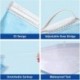 LQNOCD Medical Grade Face Mask 50 Pcs, 3-Layer Non Woven Disposable Masks with Earloop and Metal Nose Strip, Breathable Adults Mask for Family Personal Care