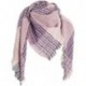 Wowlala Womens Warm Scarf Square Shawls Infinity Scarves Stripe Plaid Surface