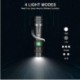   MEOWDZ LED Tactical Flashlight Rechargeable (Battery Included), IPX6 Waterproof Flashlight, 1200lm, Super Bright LED, Zoomable, Pocket-size Small LED Flashlight for Hiking, Camping, Emergency