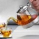 LICQBE - Best Heat Resistant Glass Teapot With Removable Tea Infuser For Blooming And Loose Leaf Tea, Stove Top Safe Tea Pot 1200ml/34oz
