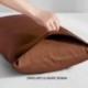 AMIBFC 2 Pack Microfiber Pillowcases, Envelope Closure, Ultra Soft and Premium Quality, 20" x 30" (Coffee, Queen)