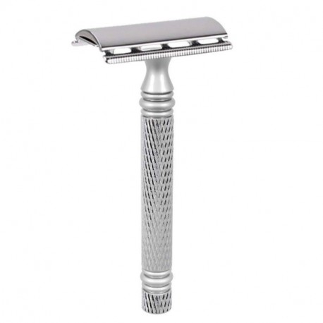 ETRUMN Double Edge Safety Razor,Classic Long Handle Adjustable Safety Wet Shaving Kit for Men with 10PCs Replacement Shaving Blades 