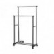 YooGun Double Rod Portable Clothing Hanging Garment Rack