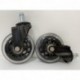 HOSALI Office Chair Wheels - Office Chair Wheel Replacement Rubber Chair casters for Hardwood Floors and Carpet -Universal fit