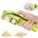 BeCeLe Garlic Press, 2 in 1 Garlic Slicer and Mincer, Professional Food Grade Garlic Crusher with Ergonomic Handle & Large Chamber - Easy Squeeze and Clean, Rust Proof, Dishwasher Safe