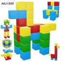 AGJIDSO Magnetic Blocks, 40 Pieces Magnetic Cubes, Innovative Magnetic Building Blocks for Kids, Autism Toys Magic Cube, Sensory Toys for Kids