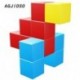 AGJIDSO Magnetic Blocks, 40 Pieces Magnetic Cubes, Innovative Magnetic Building Blocks for Kids, Autism Toys Magic Cube, Sensory Toys for Kids