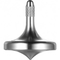 ASXCFE Stainless Steel Metal Spinning Top Gyro,Decompression Leisure Toys,Continue to Rotate for More Than 5 Minutes (Evolution Version Stainless Steel-Silver)