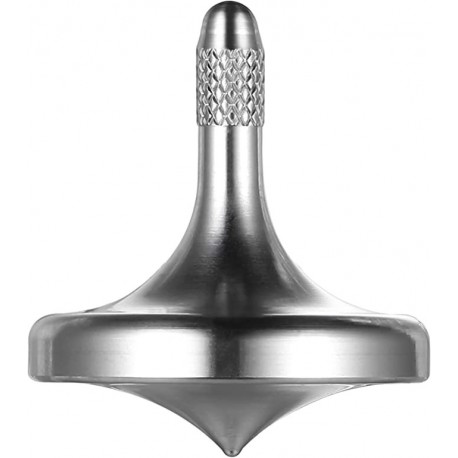 ASXCFE Stainless Steel Metal Spinning Top Gyro,Decompression Leisure Toys,Continue to Rotate for More Than 5 Minutes (Evolution Version Stainless Steel-Silver)