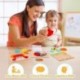 BGIUQD Wooden Jigsaw Puzzle Set, 6 Pack Animal Shape Color Montessori Toy, Fine Motor Skill Early Learning Preschool Educational Gift Game for 2 3 4 5 Years Old Kid Toddler