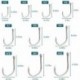 CPOGEBD Fishing Hooks, 500 Pack High Carbon Steel Circle Hooks with Barbs Premium Fishhooks with Plastic Box, 10 Sizes Fishing Hooks Freshwater Fish Hooks