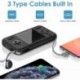 AYCXTZ Handheld Game Console and Portable Charger, 416 Classic FC Games with 8000mAh Fast Charge Power Bank, 48H Play Time, 2.8” Color LCD Retro Game Player, Built-in Cables for iPhone, Samsung and More