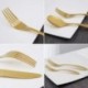 Mogaly Gold Silverware Set, 20-Piece Stainless Steel Flatware Set Service for 4, Tableware Cutlery Set for Home and Restaurant, Knives Forks Spoons, Mirror Polished, Dishwasher Safe (Gold)