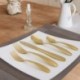 Mogaly Gold Silverware Set, 20-Piece Stainless Steel Flatware Set Service for 4, Tableware Cutlery Set for Home and Restaurant, Knives Forks Spoons, Mirror Polished, Dishwasher Safe (Gold)