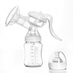 YIGETT Manual Breast Pump, Adjustable Suction Silicone Hand Pump for Breastfeeding Mom, Unique Split Design Milk Pump