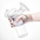 YIGETT Manual Breast Pump, Adjustable Suction Silicone Hand Pump for Breastfeeding Mom, Unique Split Design Milk Pump