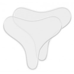 MuuKoo Anti-Wrinkle Chest Pads 100% Medical Grade Care Décolleté Pads Silicone Chest Pads Smooth & Prevent Wrinkles Patches, Comfortable, Safe & Cruelty-Free Reusable
