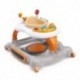kepitc 3-in-1 Activity Walker and Rocker with Jumping Board and Feeding Tray, Interactive Walker with Toy Tray and Jumping Board for Toddlers and Infants- Orange