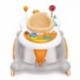 kepitc 3-in-1 Activity Walker and Rocker with Jumping Board and Feeding Tray, Interactive Walker with Toy Tray and Jumping Board for Toddlers and Infants- Orange