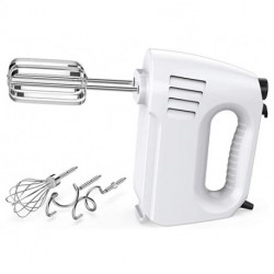 Hand Mixer Electric egg beater, Tikaii 180W Multi-speed Hand Mixer with Turbo Button, Easy Eject Button and 5 Attachments (Beaters, Dough Hooks, and Whisk)