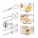 Hand Mixer Electric egg beater, Tikaii 180W Multi-speed Hand Mixer with Turbo Button, Easy Eject Button and 5 Attachments (Beaters, Dough Hooks, and Whisk)