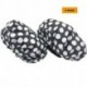 QnnQuu 2 Pack Microfiber Lined Shower Caps For Women Waterproof Reusable Bath Caps Breathable and Washable Spa Hat Terry Iined Shower Hat Designed for Large, Long Hair Women with Elastic Band