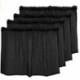 Daoquan 4pcs Car Window Sun Shade Curtain with Suction Cup UV Protection Sunshade, 20 x 18 inch, Non-Fullshading Translucent Effect